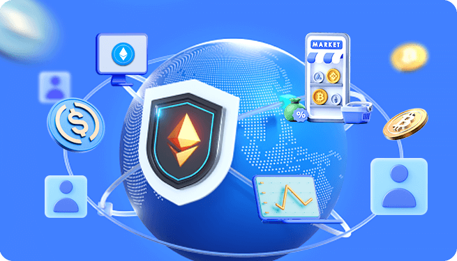 Decentralized applications illustration